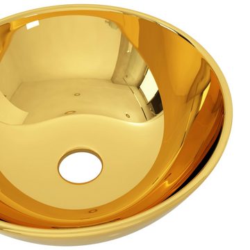 vidaXL Waschbecken Waschbecken 28 x 10 cm Keramik Golden