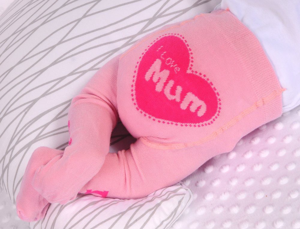 La Bortini Strumpfhose Strumpfhose für Frühchen Neugeborene Baby in Rosa elastisch, hoher Baumwollanteil, 44 50 56 62 68 74 80