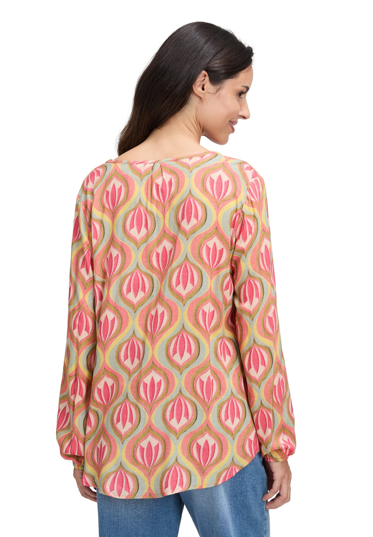 Cartoon Schlupfbluse Damen mit Muster