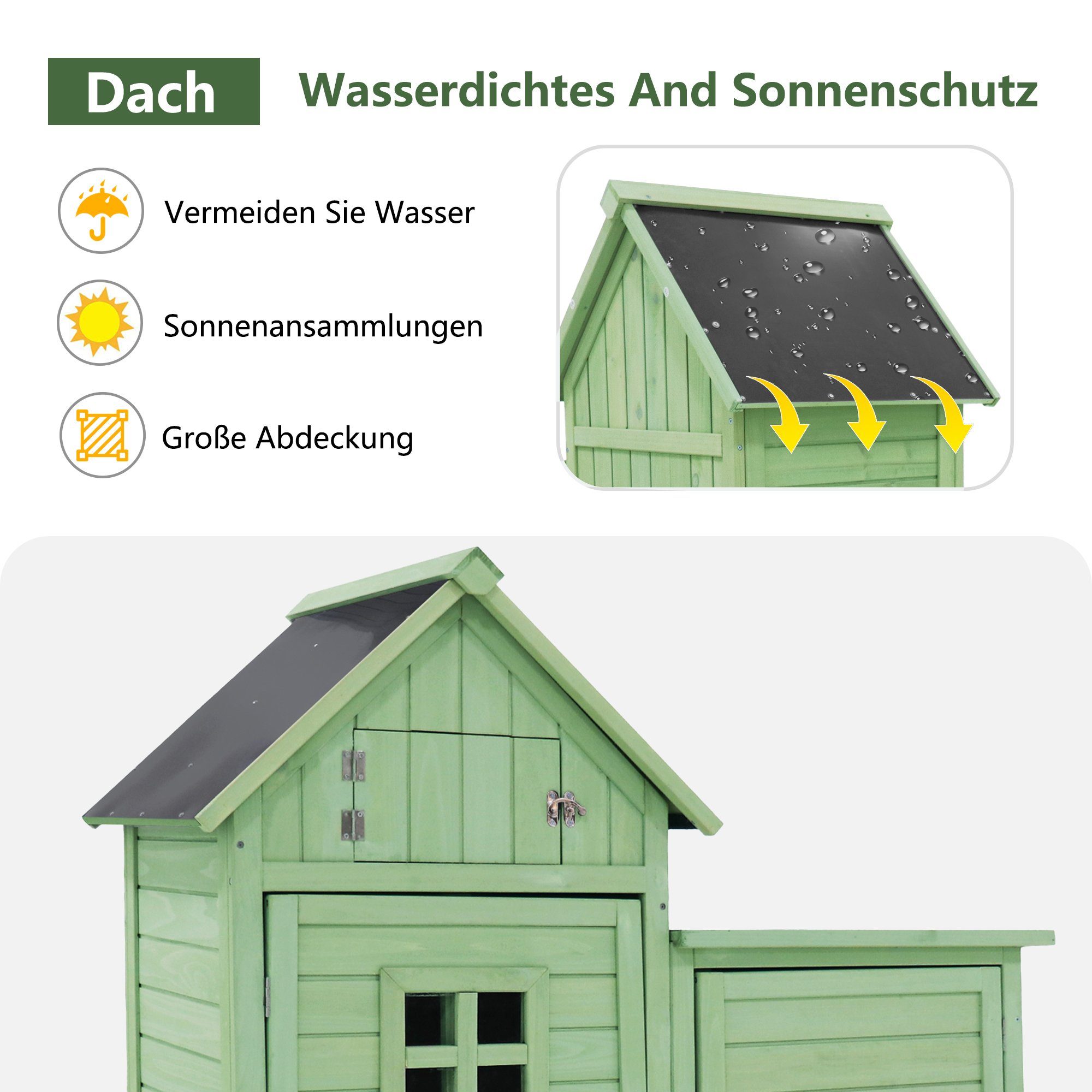 Merax Garten-Geräteschrank, BxT: 118x54 cm, mit günstig online kaufen