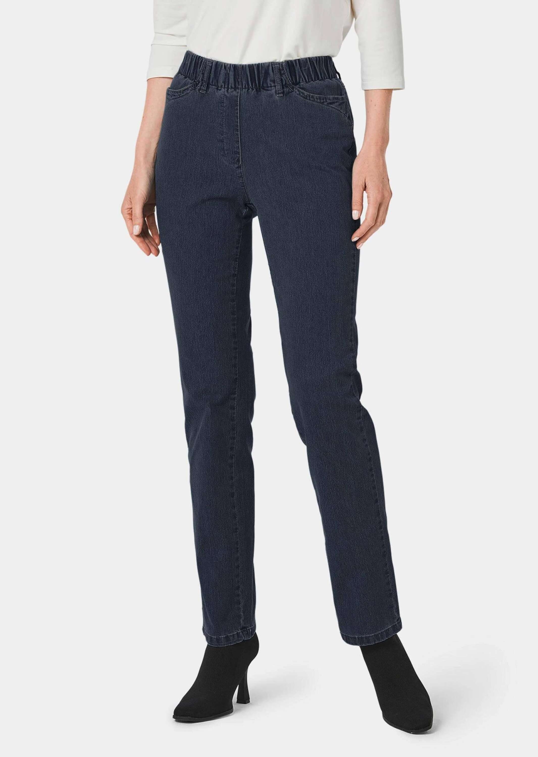 Bequeme Jeans Baumwollhose mit Rundumdehnbund