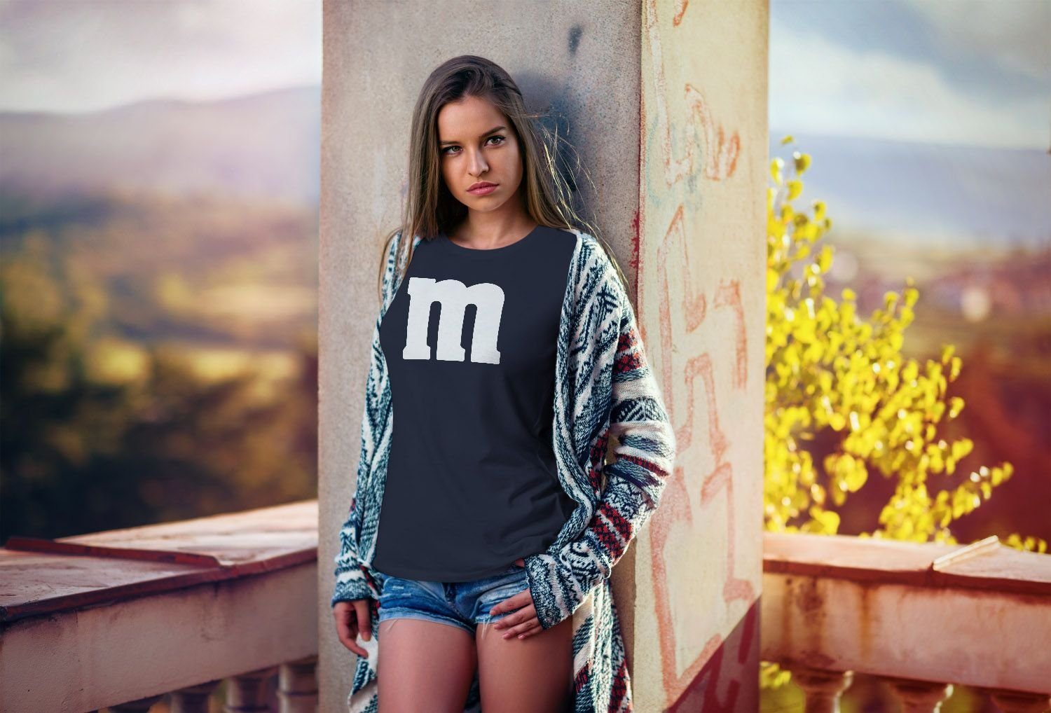 MoonWorks Print-Shirt Damen T-Shirt Gruppen-Kostüm M günstig online kaufen
