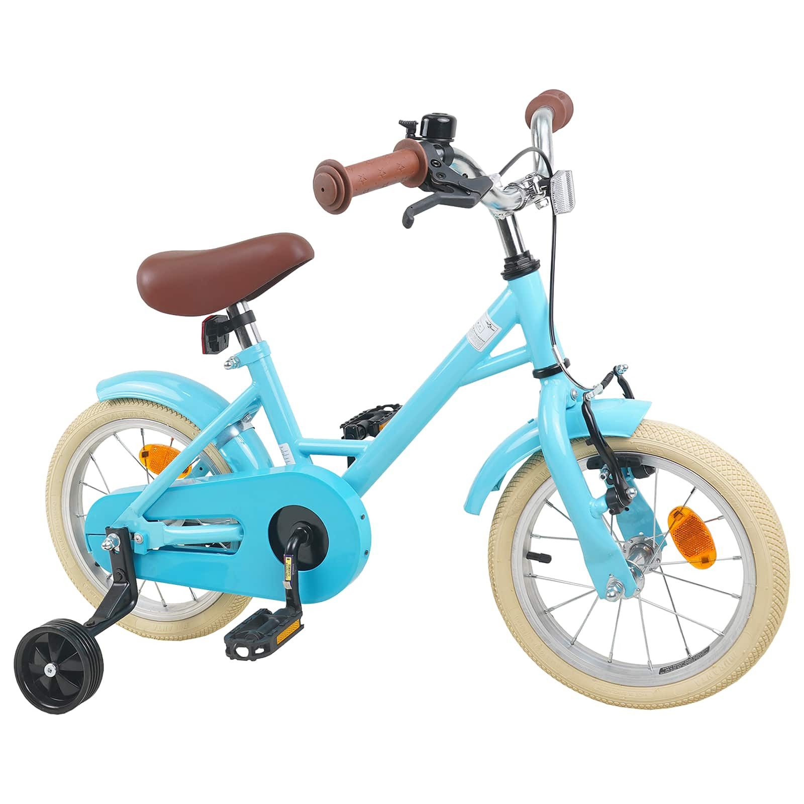 vidaXL Kinderfahrrad 90 x 49 x 67,5 cm Kinderfahrrad 12 Zoll für 2-4 Jahre alt Himmelblau S