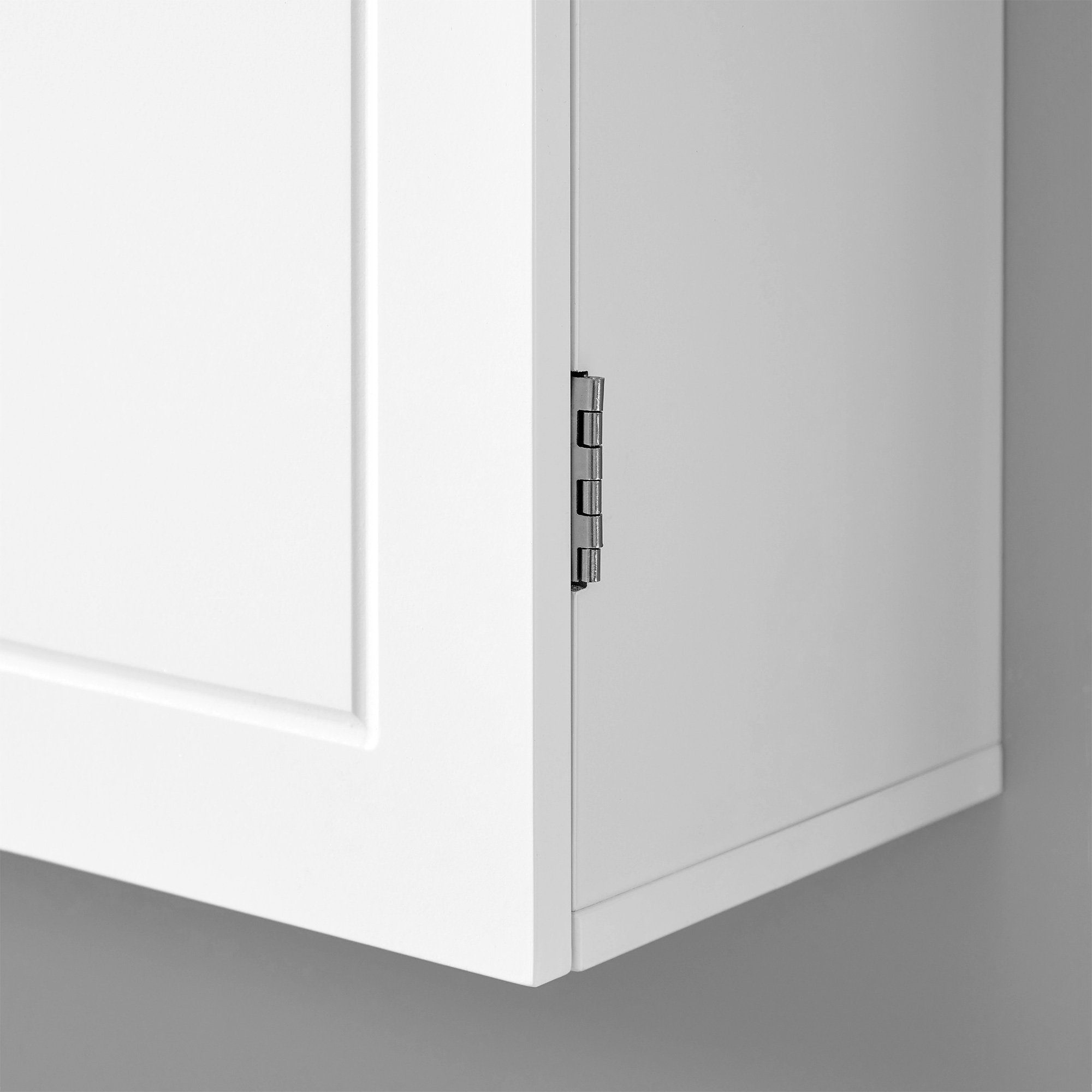VASAGLE Hängeschrank Wandschrank mit Verstellbaren Einlegeböden, Traditioneller Stil Badezimmerschrank mit 2 Türen, 60 x 18 x 60 cm, für Bad – Bild 5 von 5