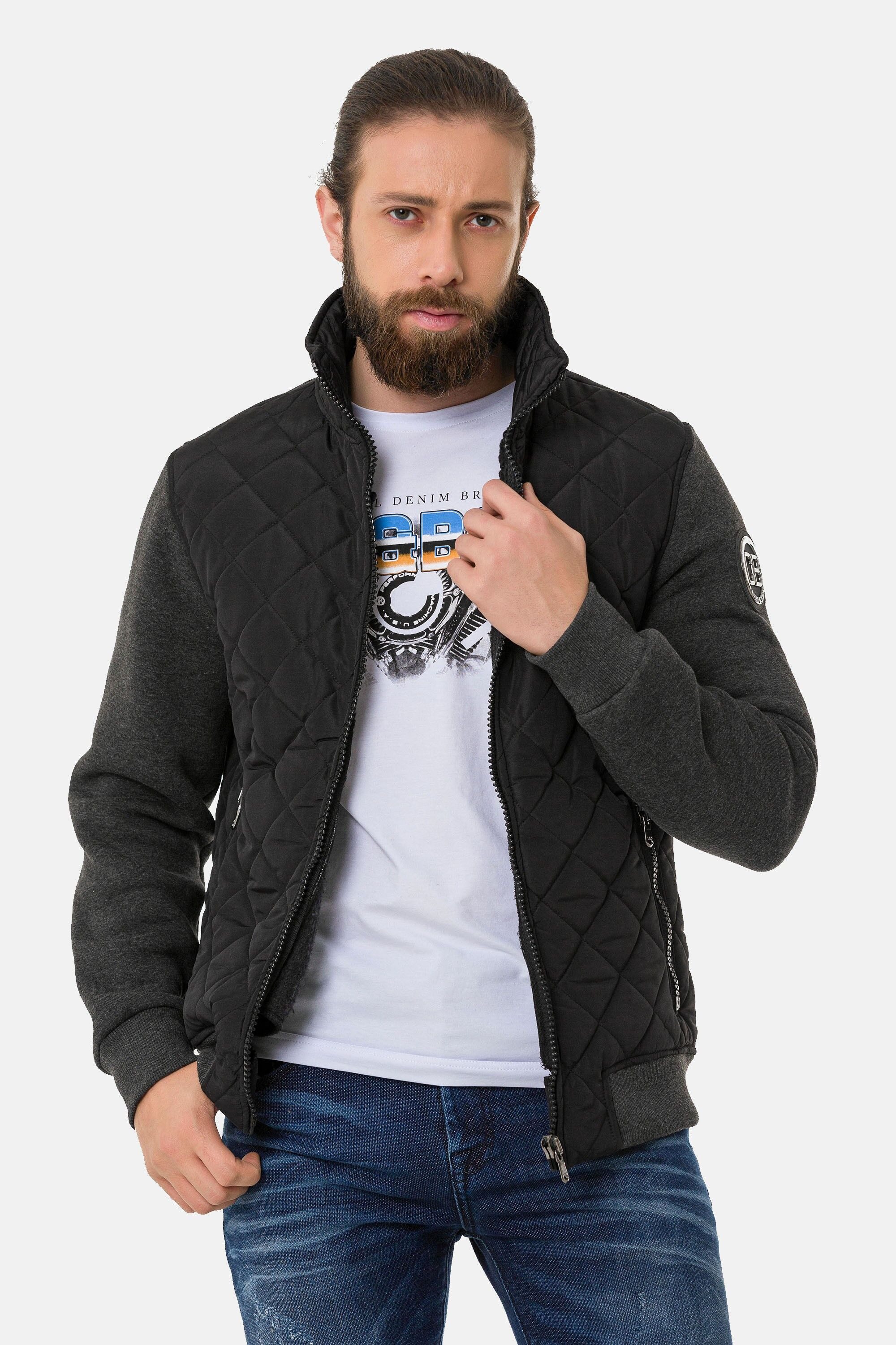 Cipo & Baxx Outdoorjacke Jacke mit Sweatärmeln