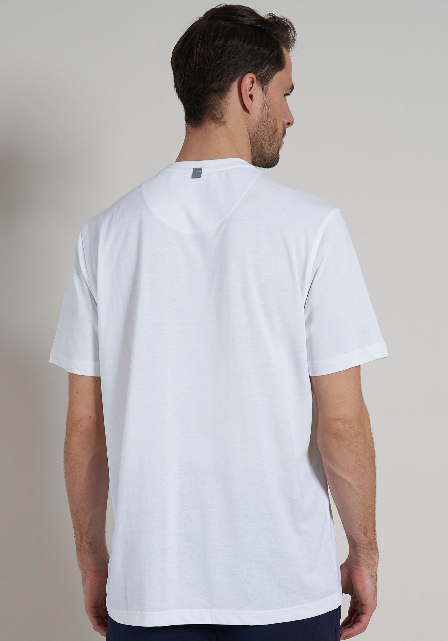 T-Shirt weiß-hell-uni bugatti