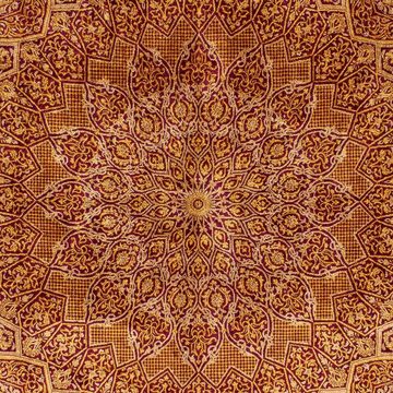 Seidenteppich Ghom - Seide Medaillon 216 x 132 cm, morgenland, rechteckig, Höhe: 4 mm, Unikat mit Zertifikat