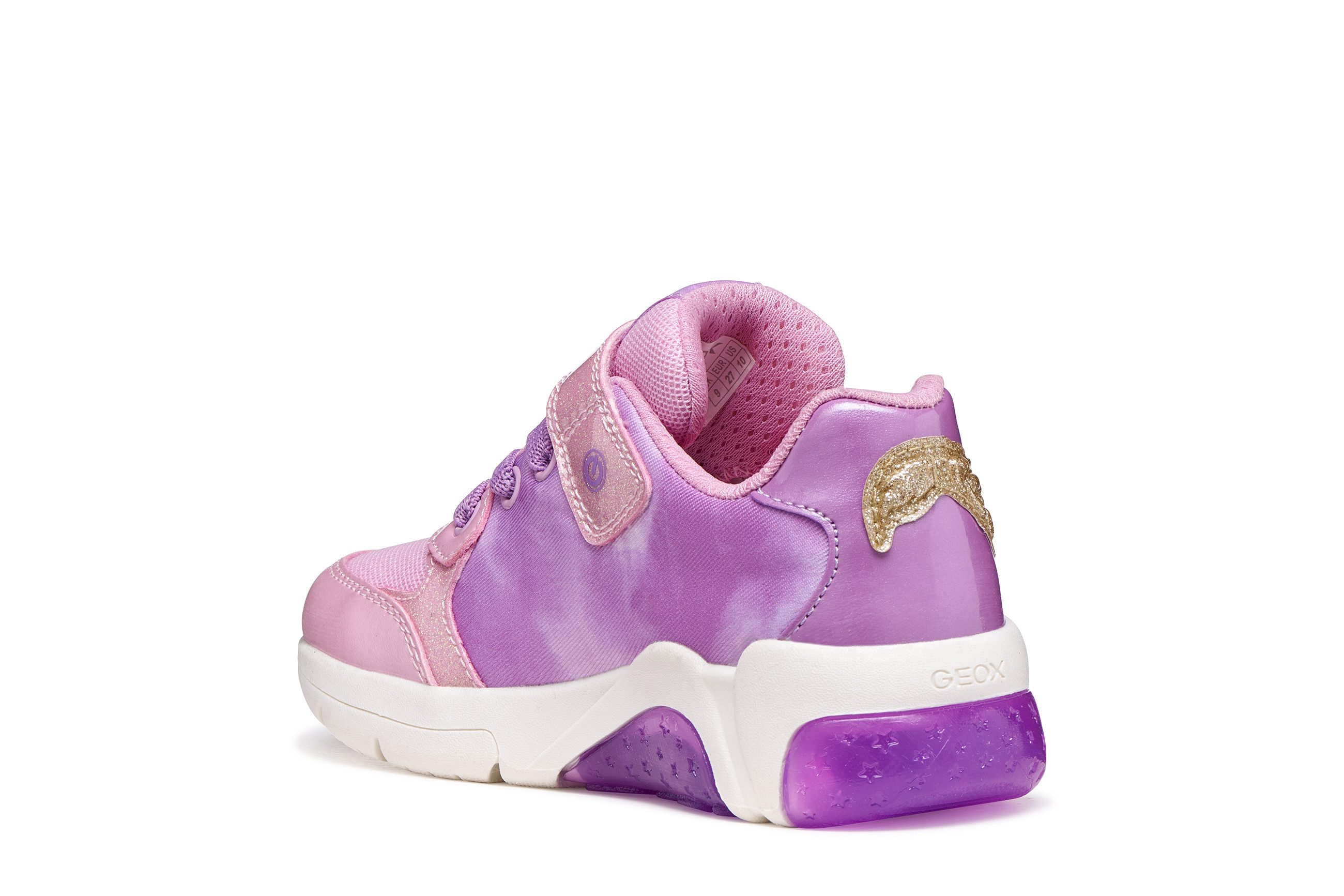 Geox J FADINLIGHT GIRL DISNEY PRINCESS RAPUNZEL Sneaker Halbschuh mit Blinkfunktion, Größenschablone zum Download