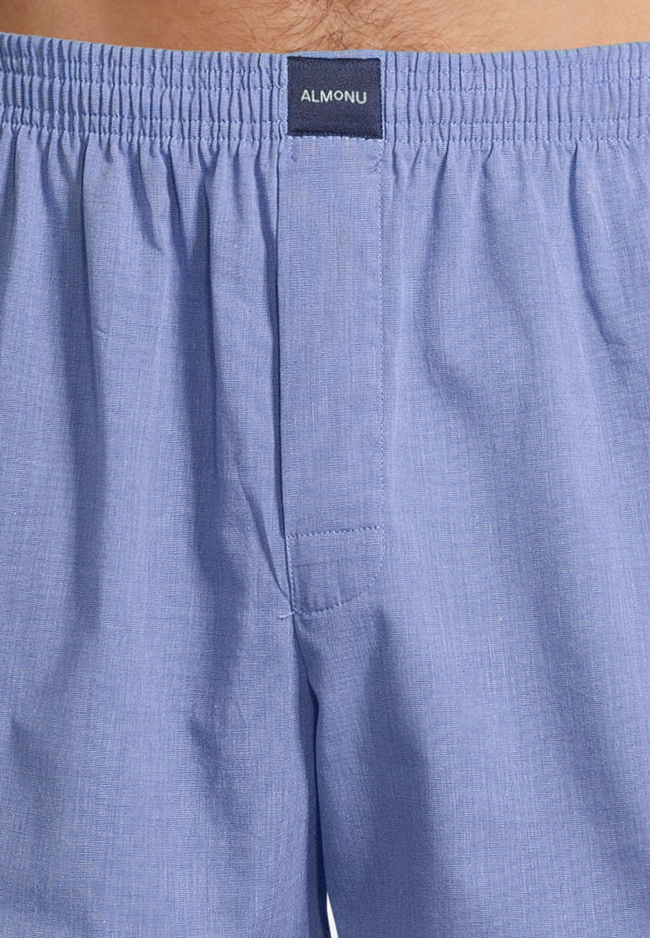 Almonu Boxershorts 6er Pack Web (Spar-Set, 6-St) Boxershorts - Baumwolle - mit Eingriff - Atmungsaktiv