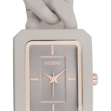OOZOO Quarzuhr Oozoo Damen Armbanduhr Timepieces Analog, (Analoguhr), Damenuhr rechteckig, groß (ca. 31x24mm) Kunststoffarmband, Fashion