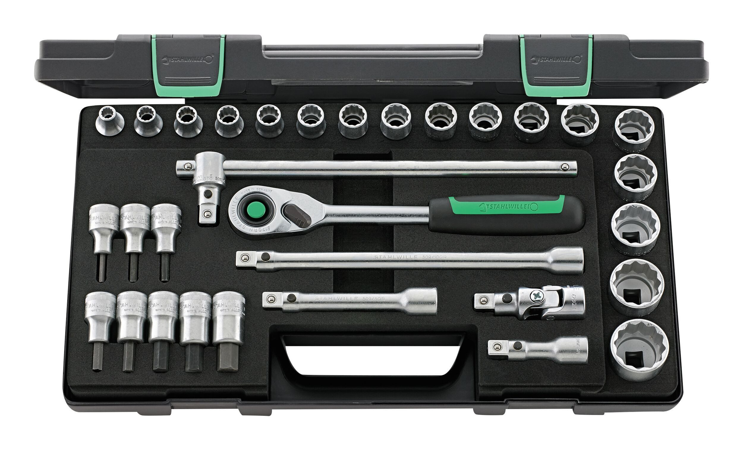 Stahlwille Stecknuss, 31-St., Satz 1/2"