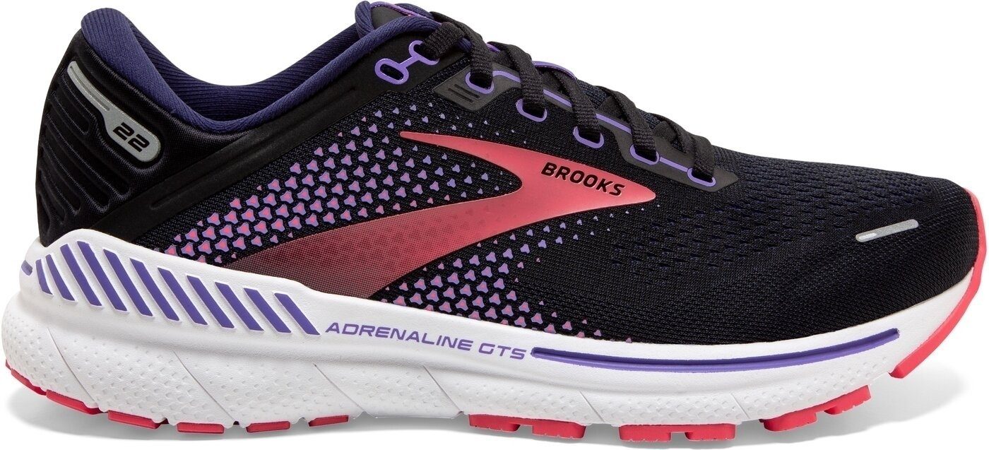 Brooks Adrenaline GTS 22 Black/Purple/Coral Laufschuh günstig online kaufen