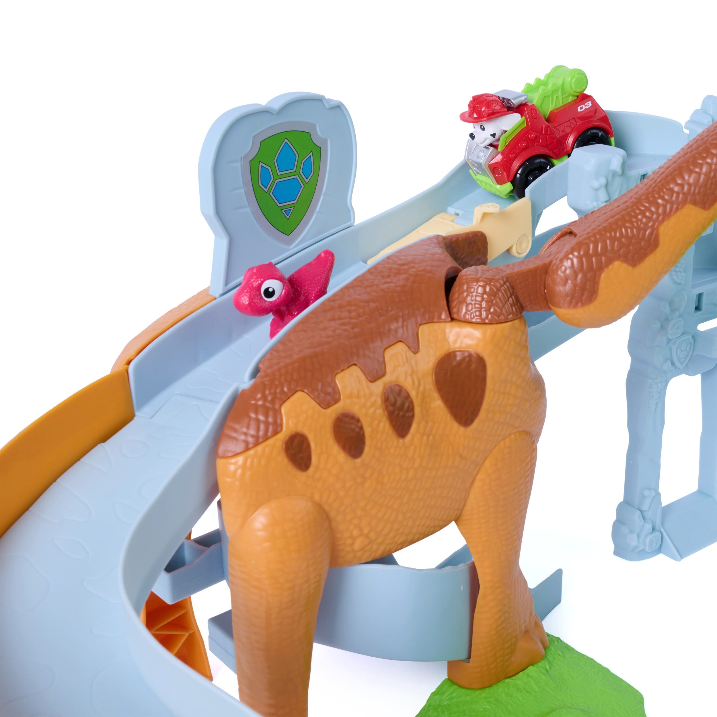 Spin Master Spielwelt PAW Patrol: Der Dino Film, Pup Squad Lift & Race Dino Spielset