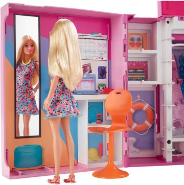 Barbie Puppenkleiderschrank Traum-Kleiderschrank mit Puppe (blond), Zubehör & Kleidung