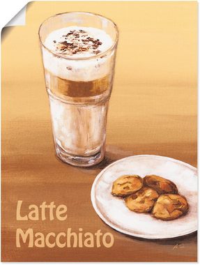 Artland Poster Latte Macchiato III, Getränke (1 St), als Alubild, Leinwandbild, Wandaufkleber oder Poster in versch. Größen