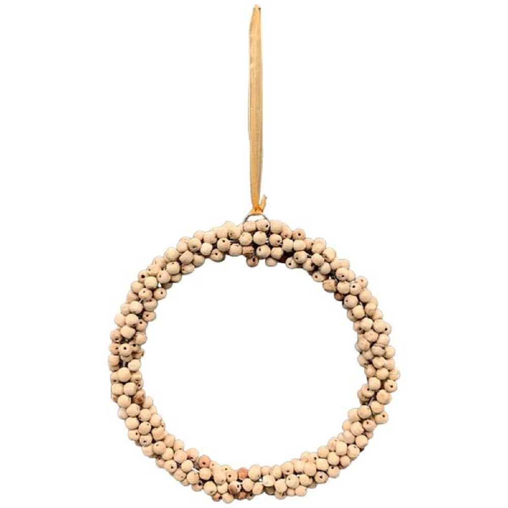 Exner GmbH Garten- & Wohnaccessoires Dekoobjekt Exner Ringhänger Glint, Holz/Metall, Ø 10 cm, 259095 (1 St)