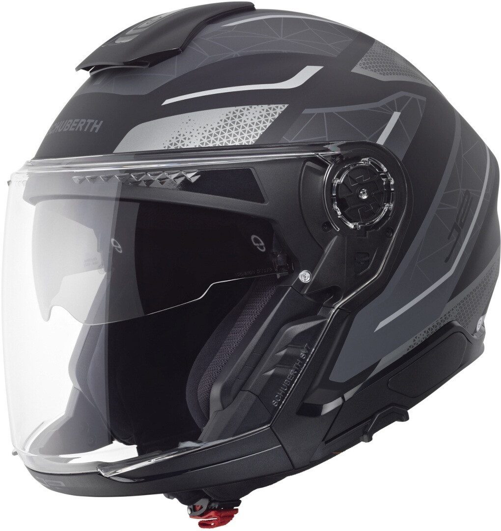 Schuberth Motorradhelm J2 Sigma Jethelm, vorbereitet für Kommunikationssystem,integriertes Sonnenvisier