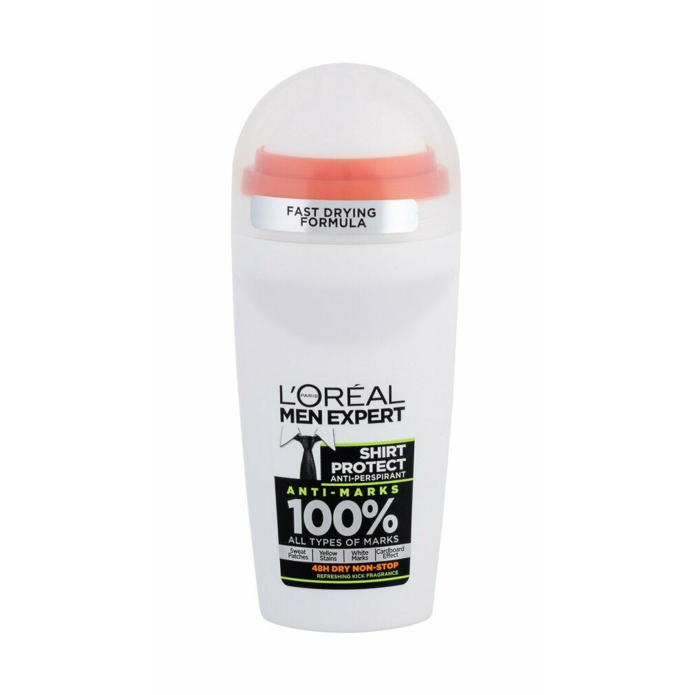 L'Oreal Deutschland Deo-Roller LOréal Professionnel Men Expert Shirt Protect Deodorant Roll On 50ml