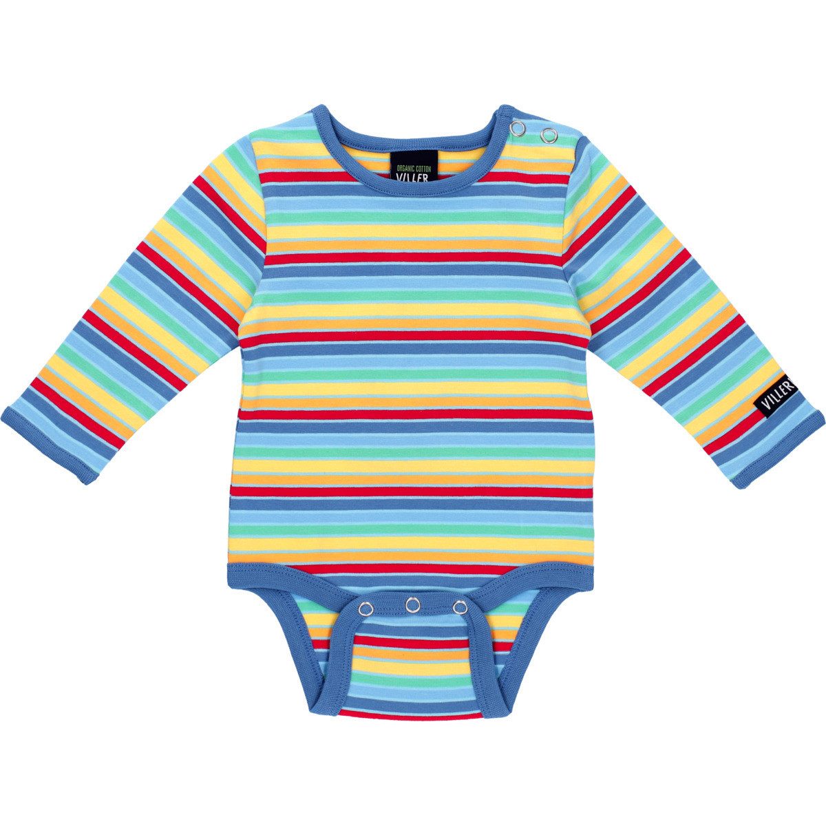 Villervalla Langarmbody Streifen Unisex Kinder (1-tlg) Langarm Einteiler, Body, Longsleeve-Body, Bodysuit, Stretchbody