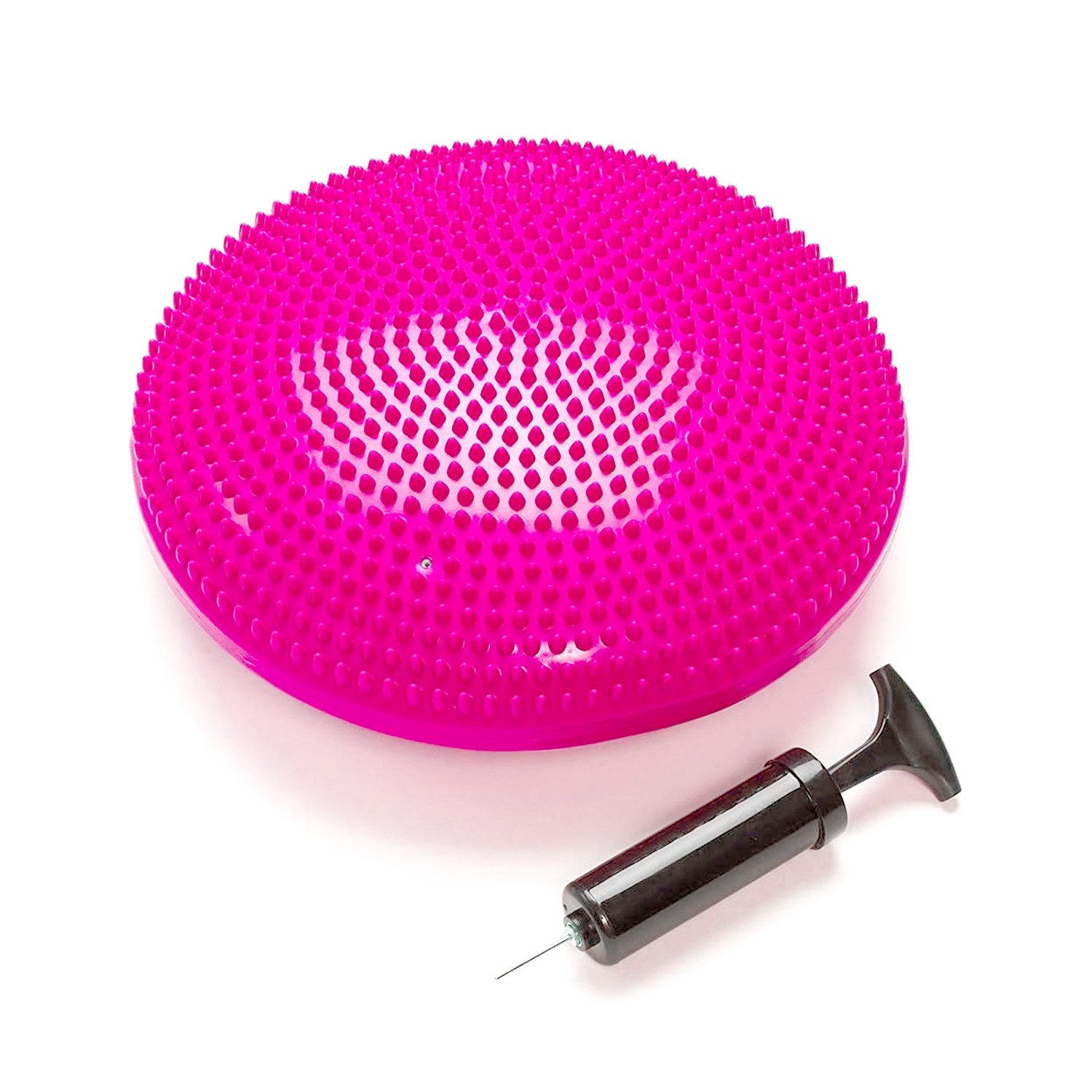 OSTWOLKE Balancekissen Ballsitzkissen Luftkissen Noppenkissen inkl. Pumpe, für aufrechte Haltung, Fitness-, Reha-, Balance- & Krafttraining