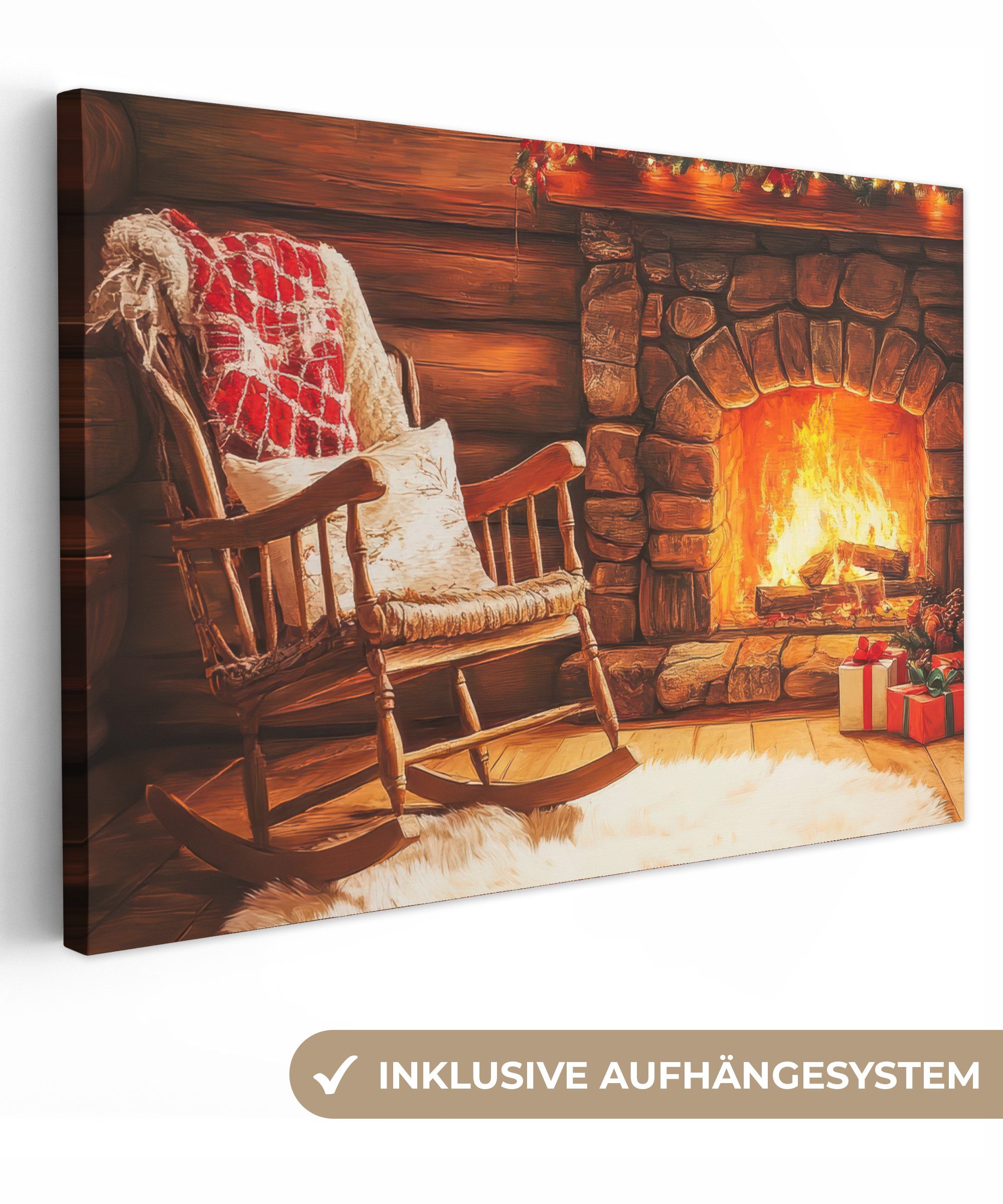 OneMillionCanvasses® Leinwandbild Winter - Weihnachten - günstig online kaufen