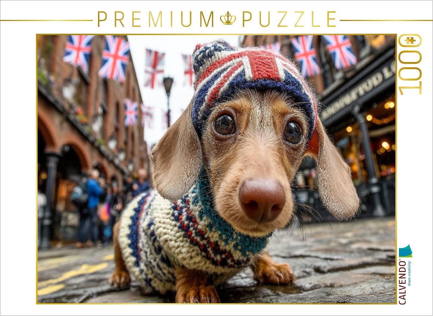 CALVENDO Puzzle CALVENDO Puzzle Süßer Dackel in London - witziges Hundepuzz günstig online kaufen