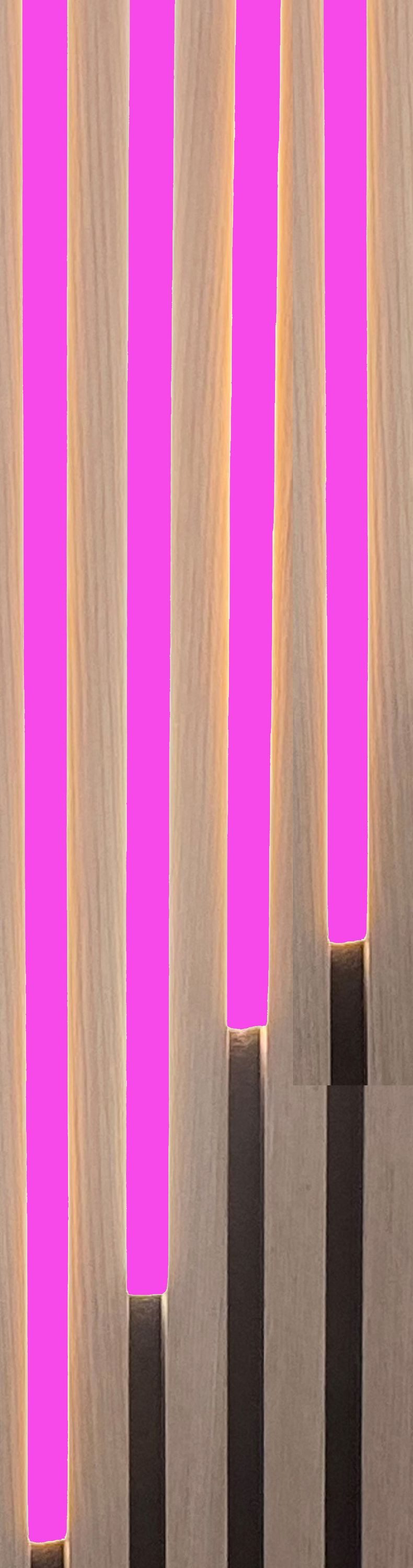 XENON LED Dekolicht 4682 SMART Leuchte ALU Schiene Slime 4x1,5m matt +Netzteil PINK, Xenon / PINK