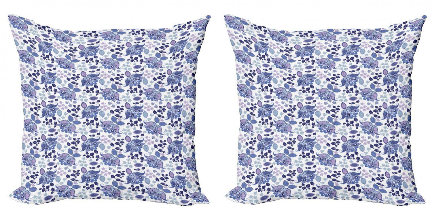 Paisley Kissenbezüge Doppelseitiger Pastel (2 Accent Boho Stück), Abakuhaus Leaves Modern Digitaldruck,