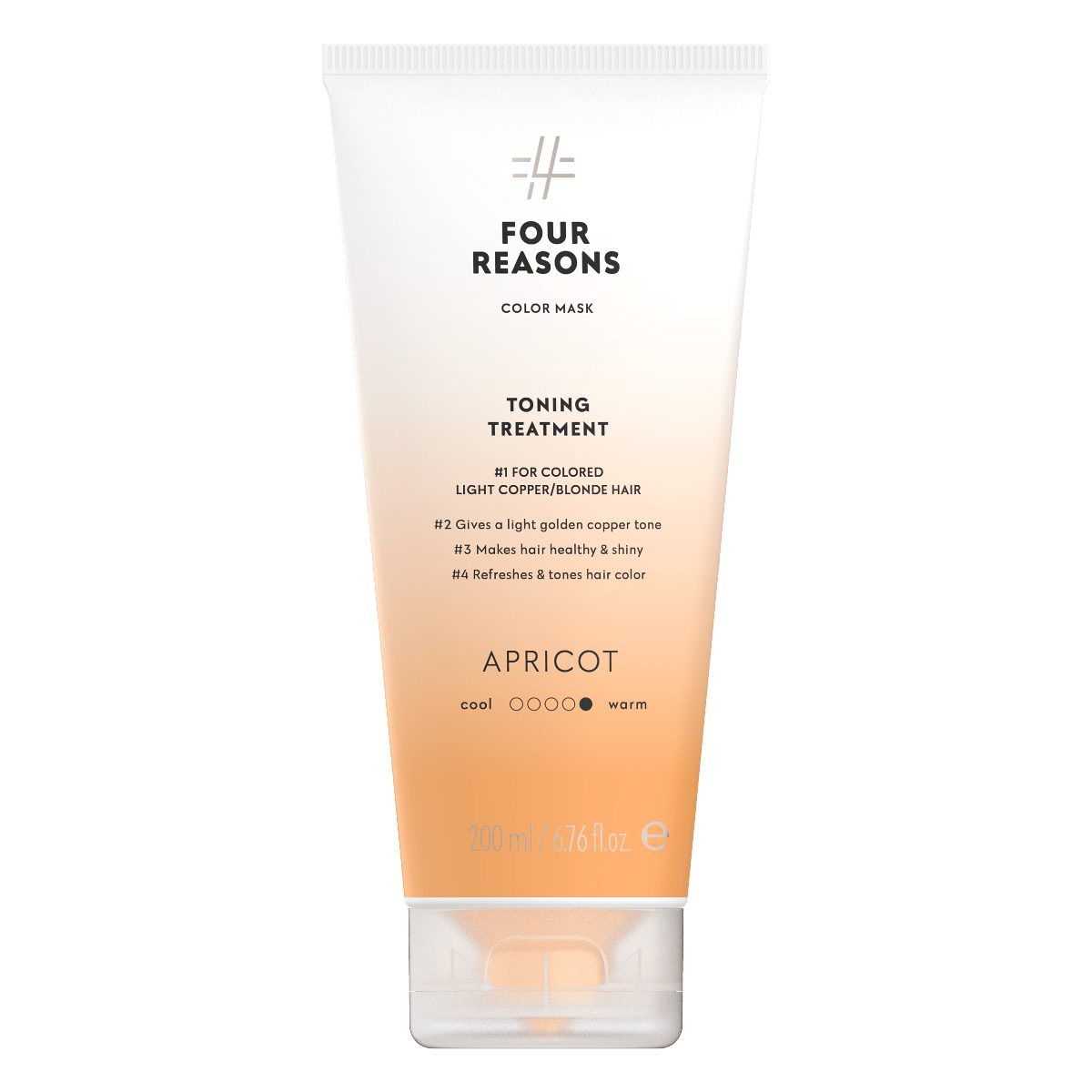 Haarfarbe Four Reasons Color Mask Toning Treatment Apricot 200ml