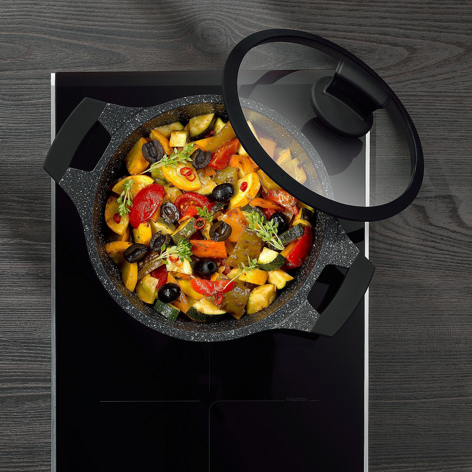 kela Kochtopf Stella Nova, Allherdboden, backofenfest bis 180°C, Softtouchgriffe, Auslassventile