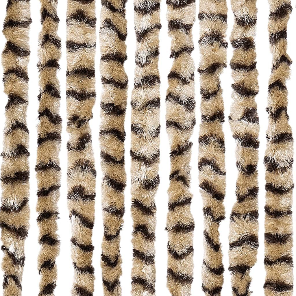 vidaXL Insektenschutz-Vorhang, Fliegenvorhang Beige und Braun 56x200 cm Chenille
