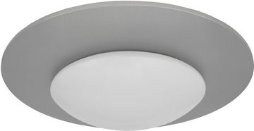 niermann Deckenleuchte Deckenschale Saturn, Silber, ohne Leuchtmittel, E27 Fassung für einfachen Leuchtmittelwechsel