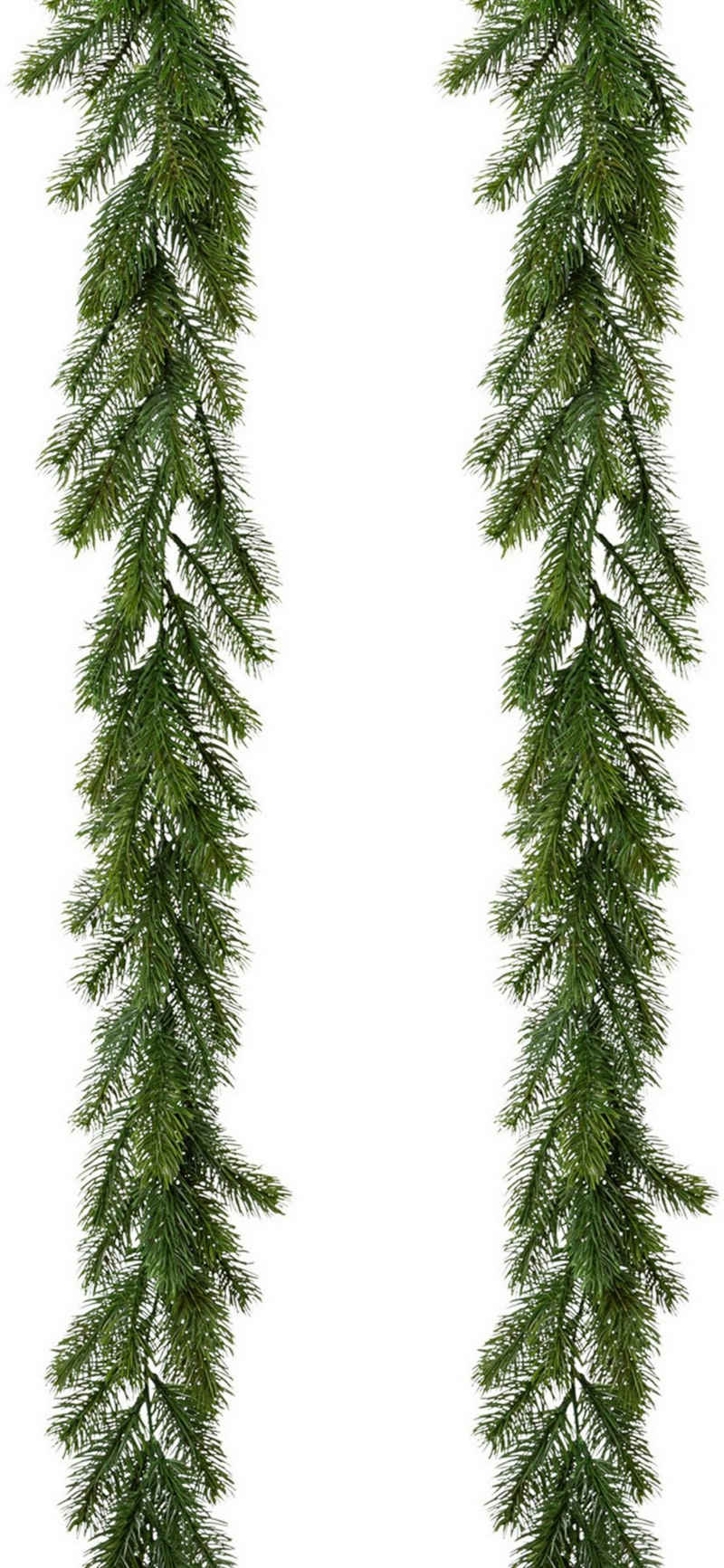 Winterliche Kunstpflanze »Weihnachtsdeko, Weihnachtsgirlande« Tanne, Creativ green, Girlande, Länge 120 cm, 2er-Set
