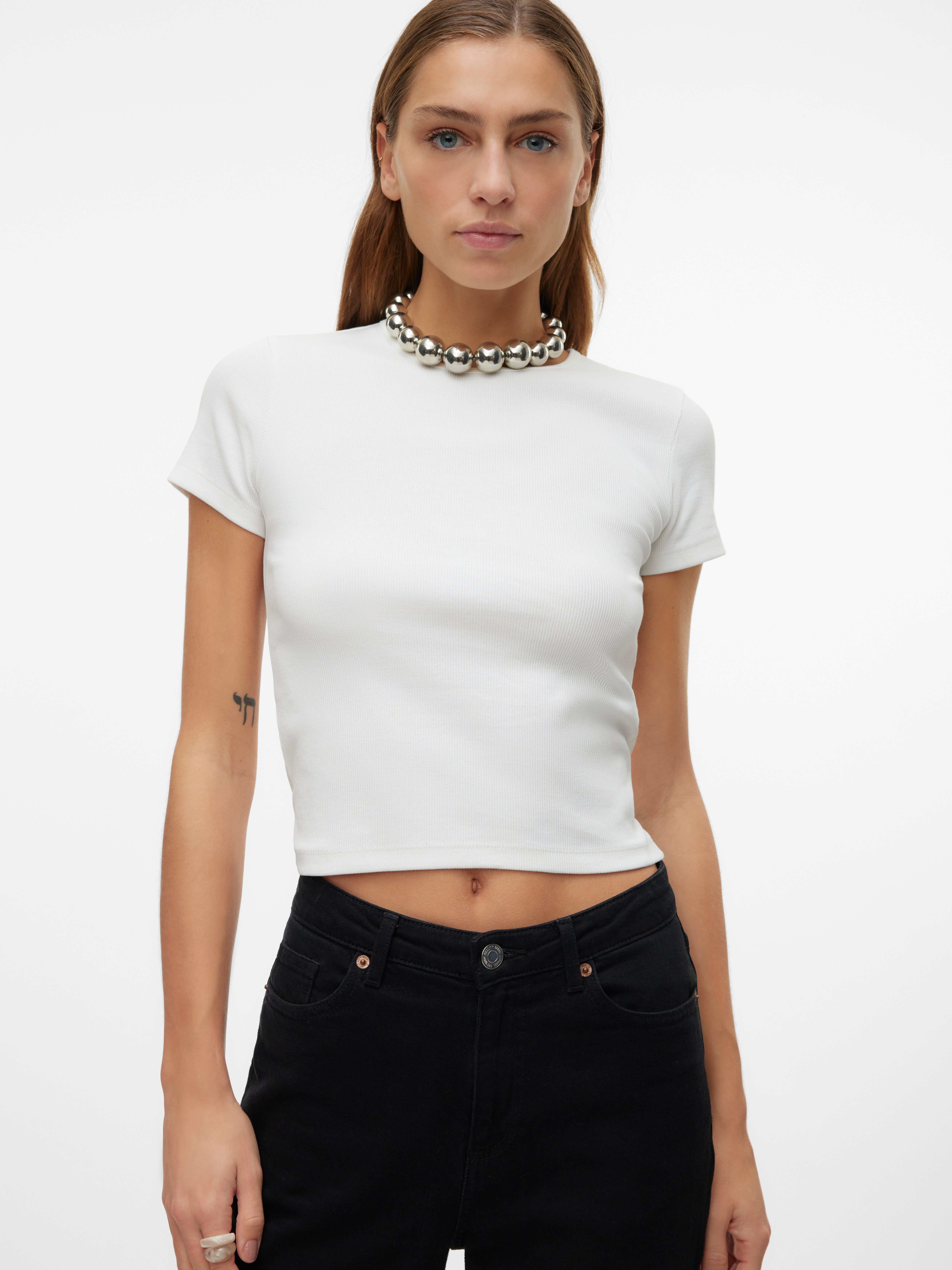 Vero Moda Rundhalsshirt VMCHLOE SS SHORT TOP JRS NOOS günstig online kaufen