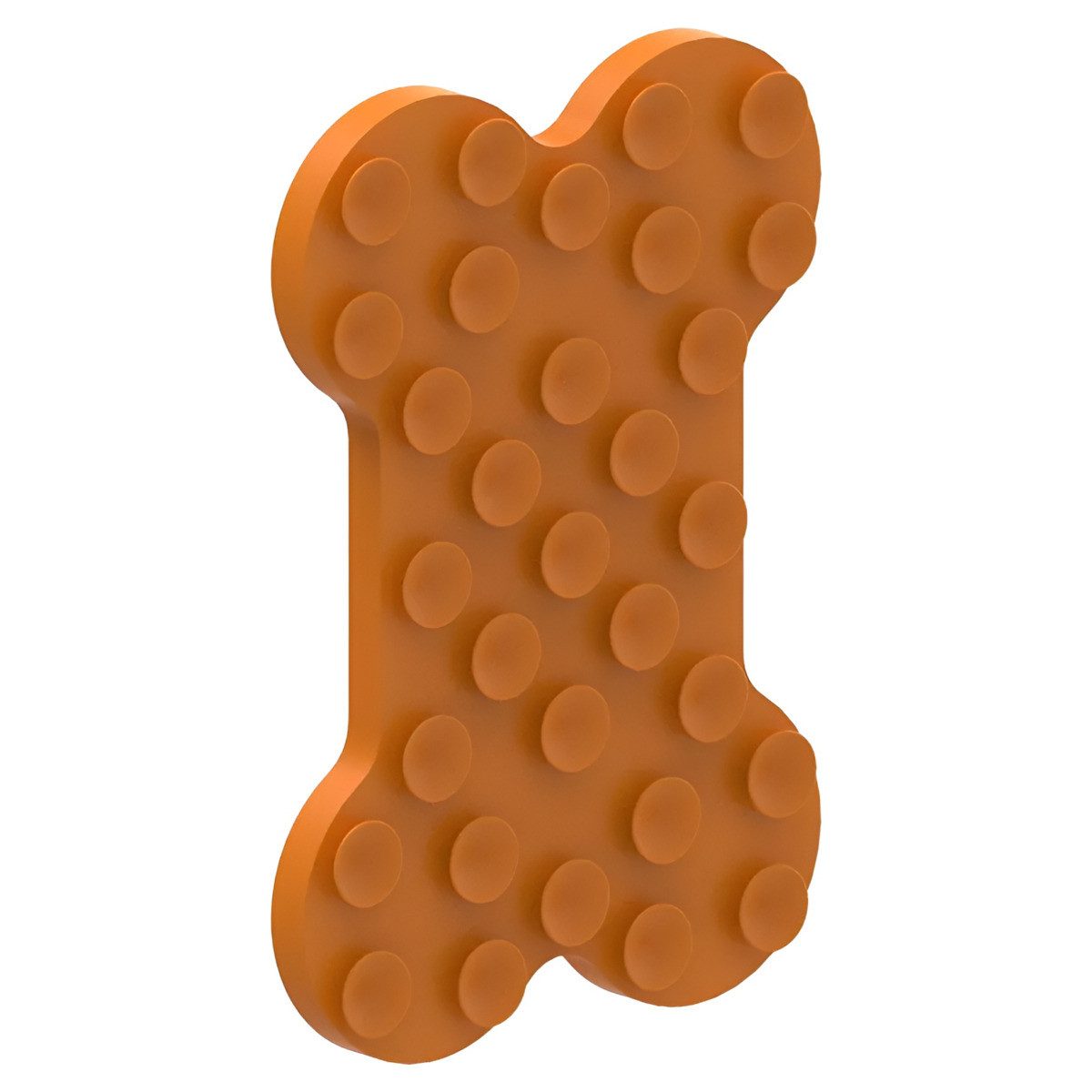 all for paws Antischlingnapf Leckmatte Knochen/Tasty Bone Lick Mat orange