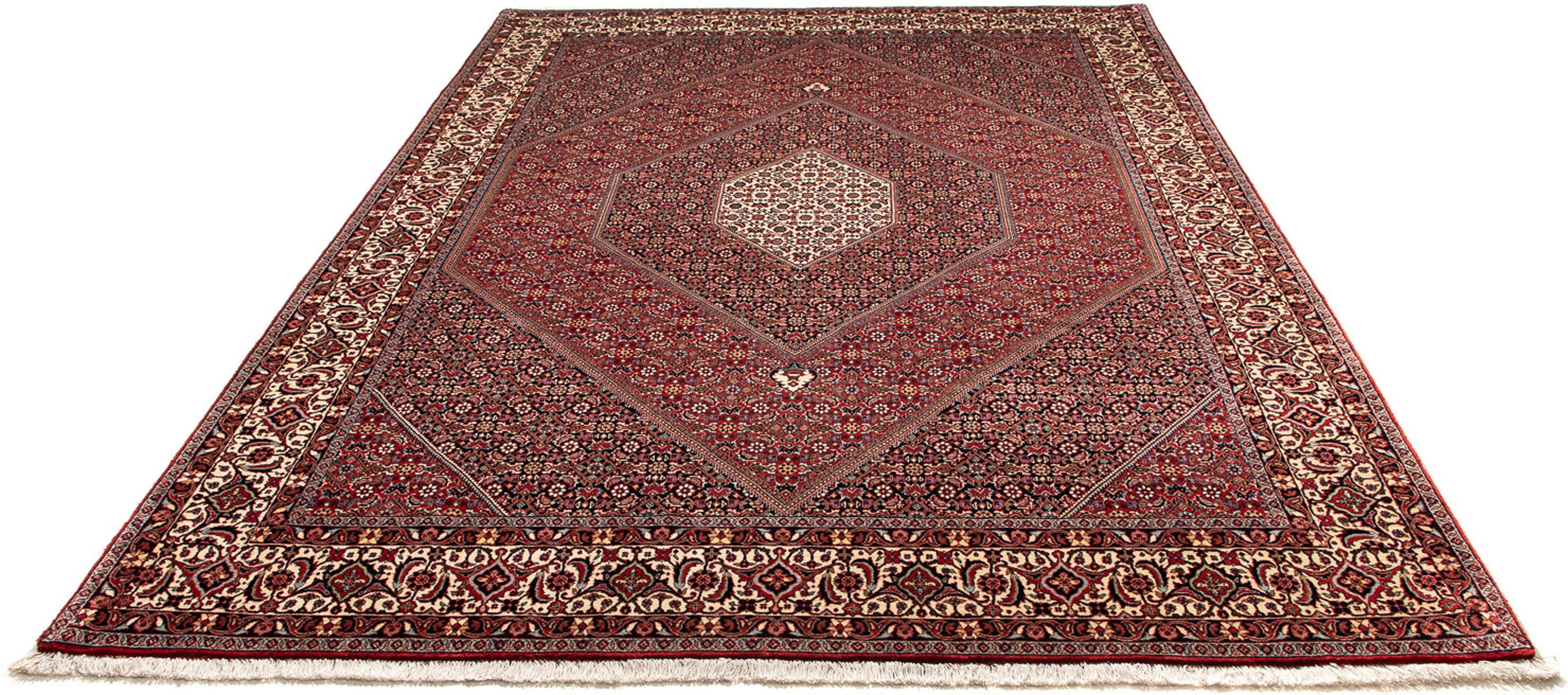 Orientteppich Perser - Bidjar - 307 x 205 cm - dunkelrot, morgenland, rechteckig, Höhe: 15 mm, Wohnzimmer, Handgeknüpft, Einzelstück mit Zertifikat