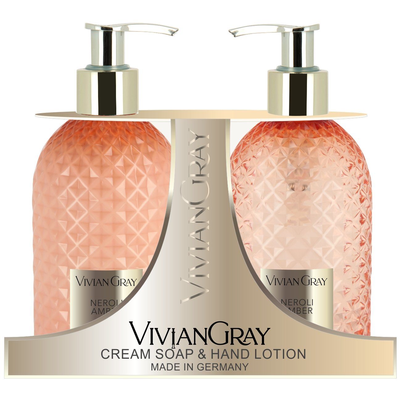 Hautreinigungs-Set Cremeseife & Hand Lotion Neroli & Amber
