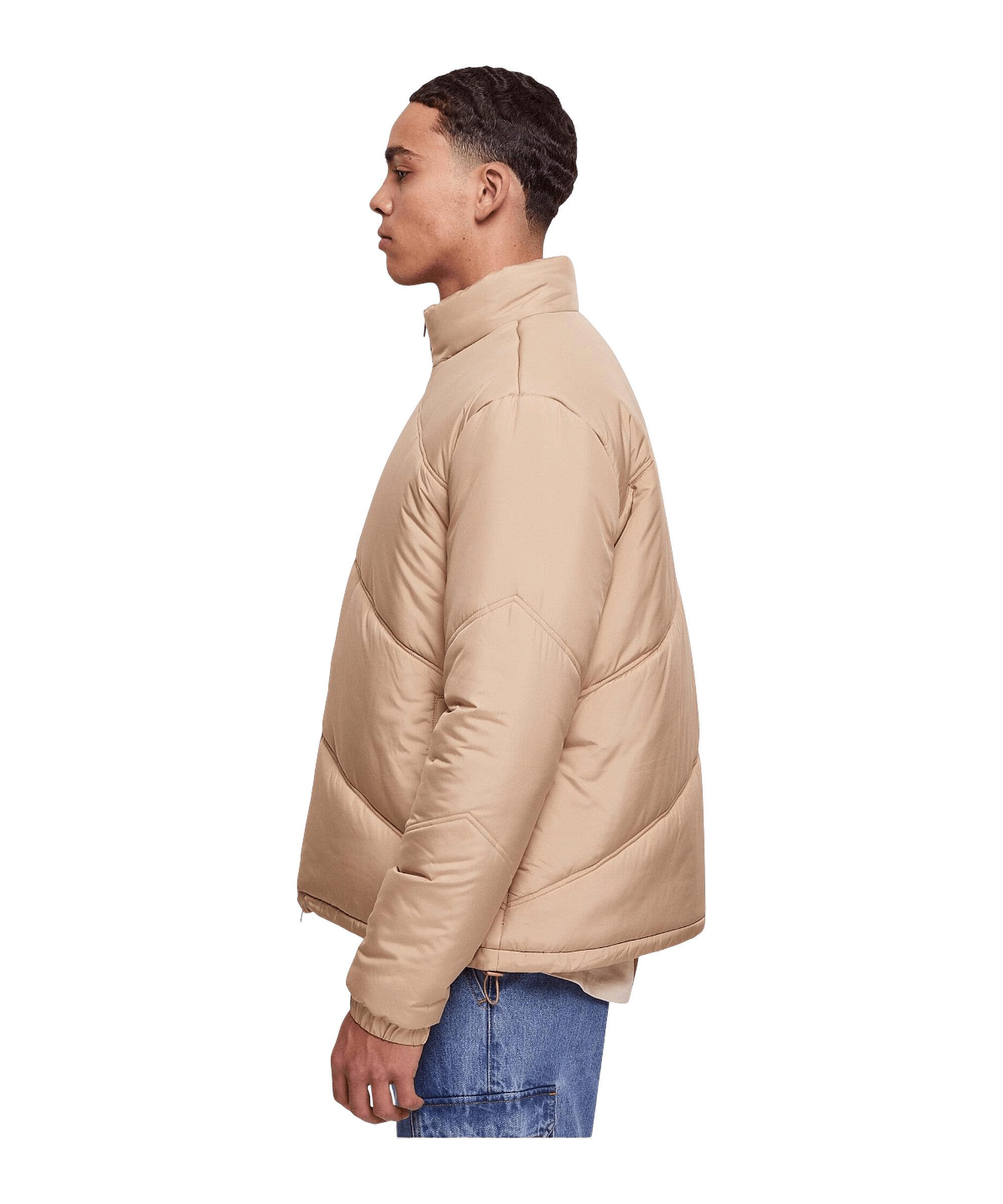URBAN CLASSICS Sweatjacke Urban Classic Arrowt Winterjacke Beige Unisex Polyester