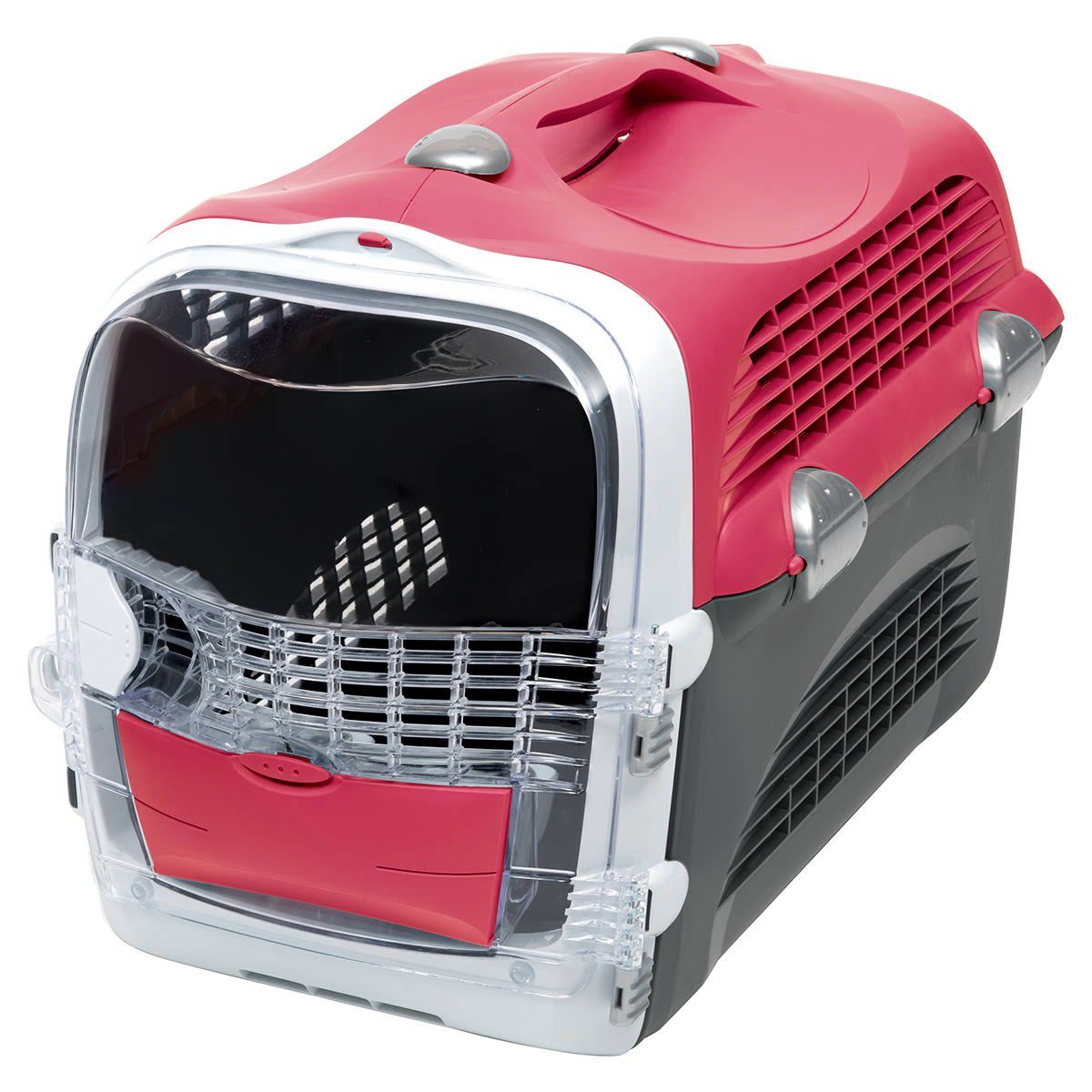 Tiertransportbox Cabrio Transportbox rot/grau