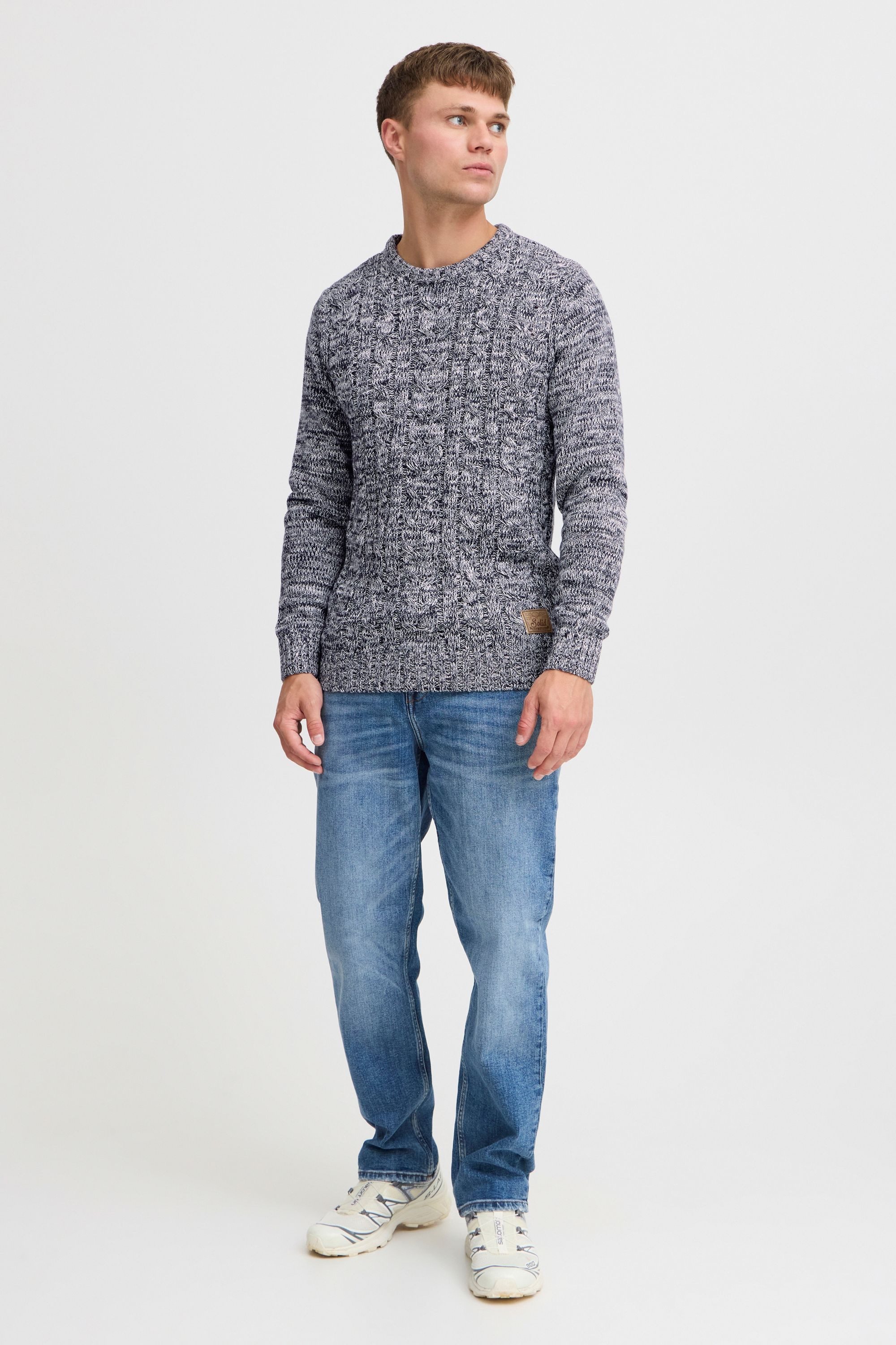 !Solid Strickpullover SDPhilemon Strickpulli mit Zopfstrickmuster