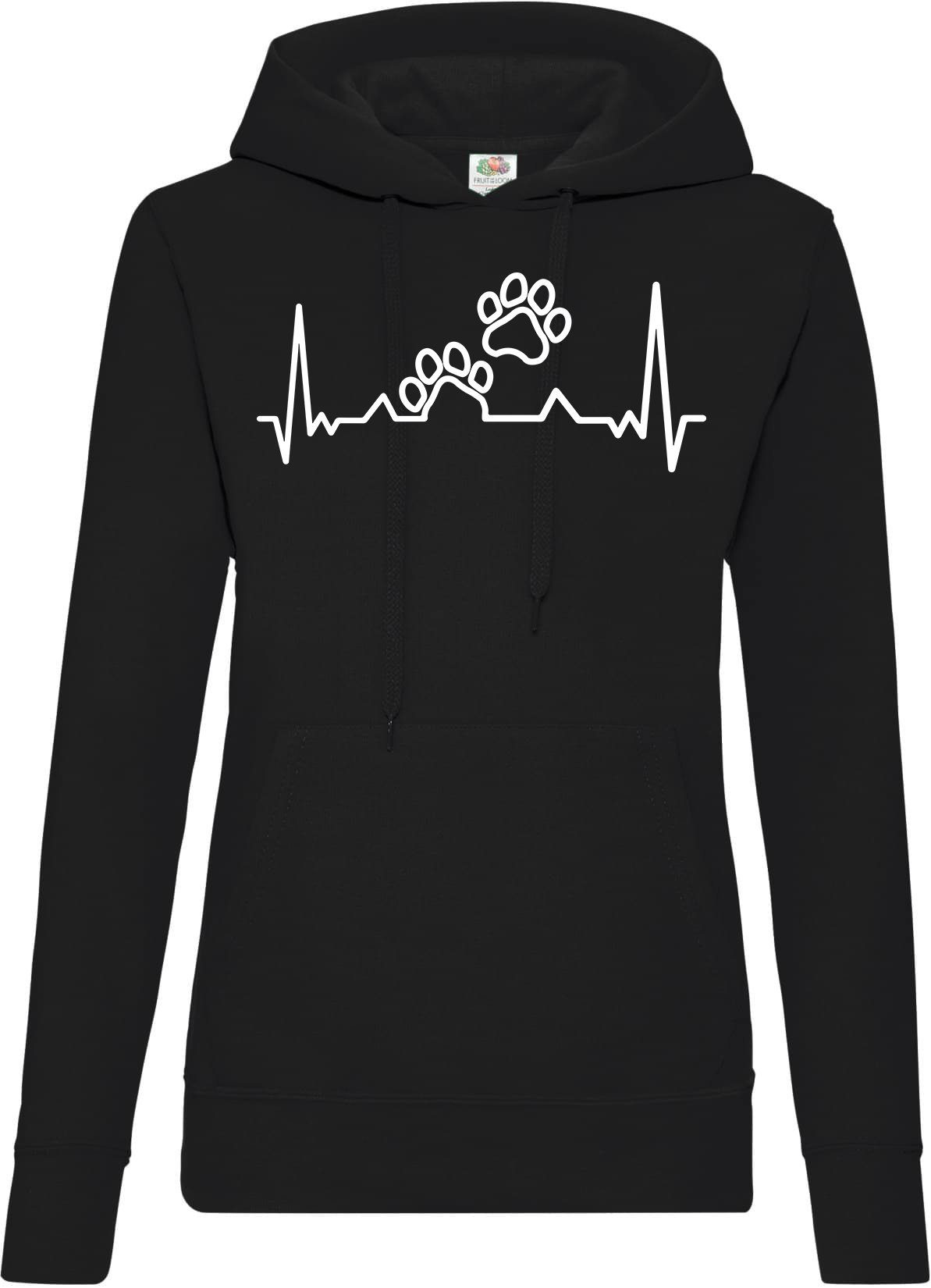 Youth Designz Kapuzenpullover Heartbeat Hunde Pfoten günstig online kaufen