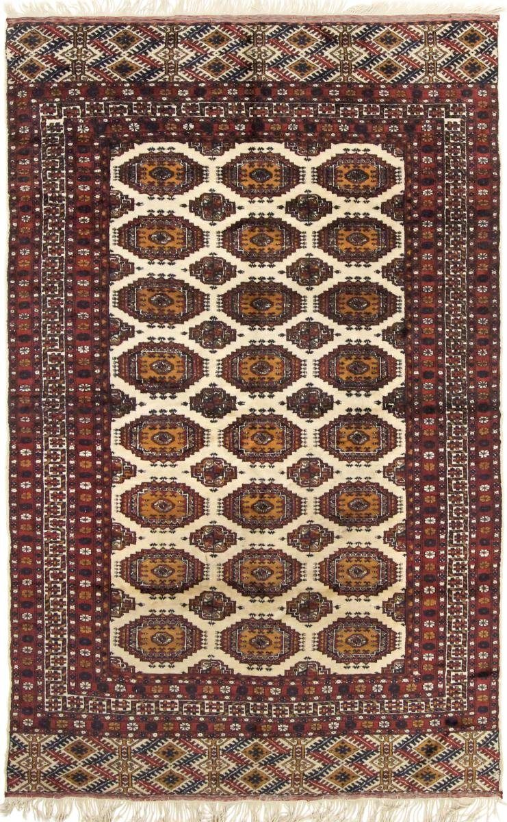 Orientteppich Akhche Bukhara 126x196 Handgeknüpfter Orientteppich, Nain Trading, rechteckig, Höhe: 5 mm