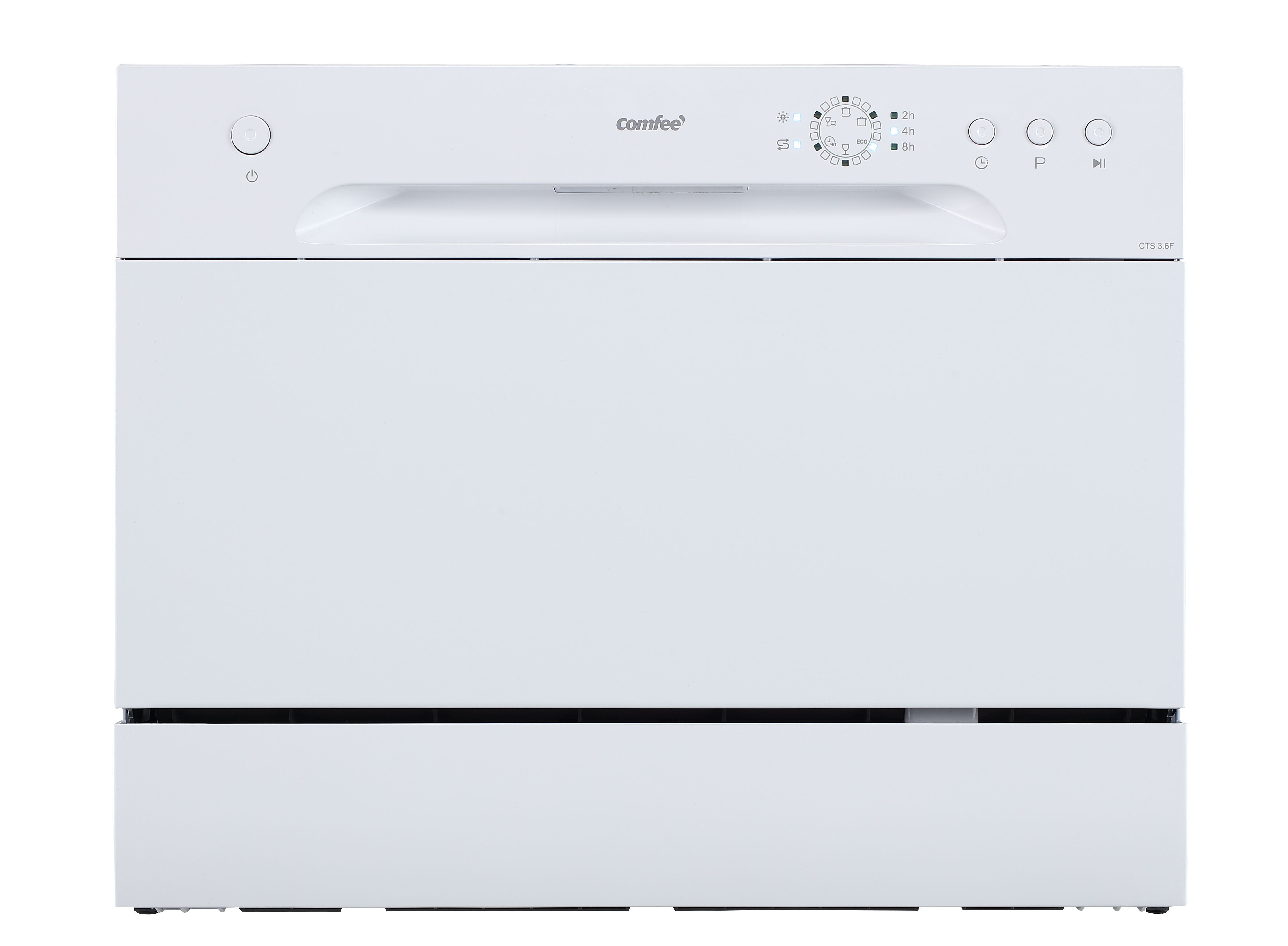 comfee Tischgeschirrspüler CTS 3.6F, 6,5 l, 6 Maßgedecke, Tisch-Geschirrspüler, kleine Geschirrspülmaschine 6 Programme