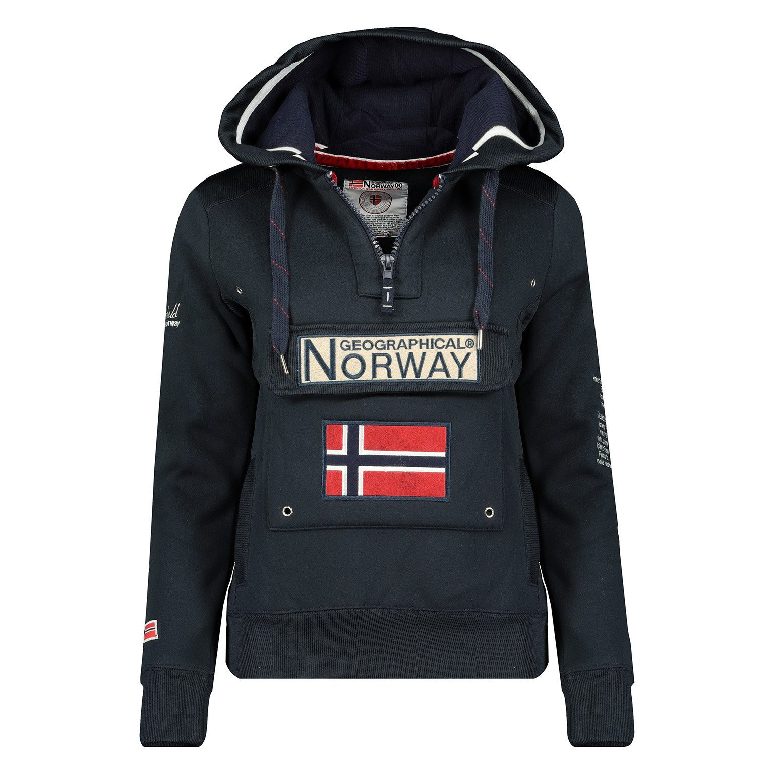 Geographical Norway Kapuzenpullover Gymclass by leyoley mit großer Bauchtas günstig online kaufen