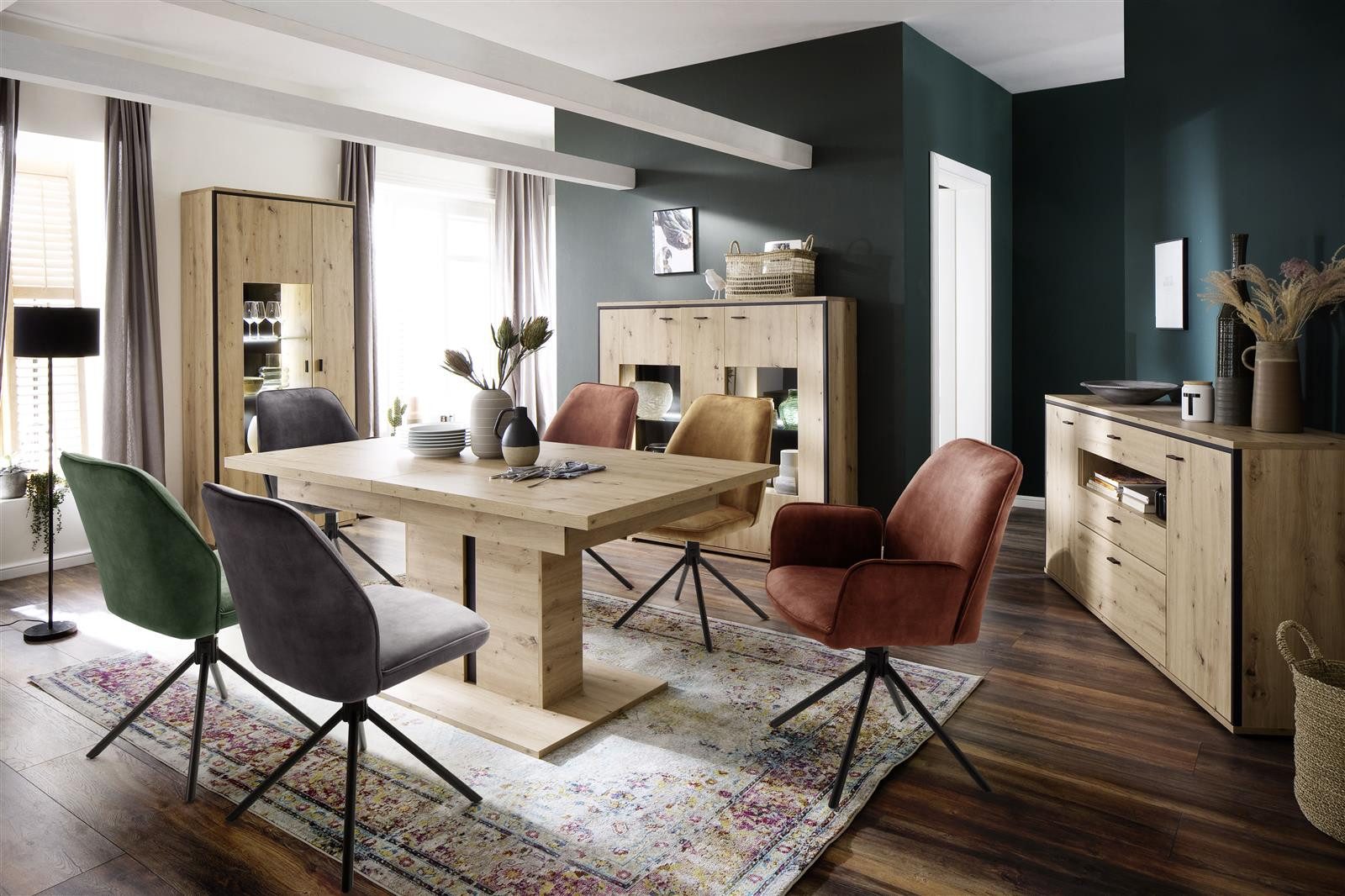 MCA furniture Polsterstuhl 52 x 89 x 64 cm (B/H/T) (2er Set)