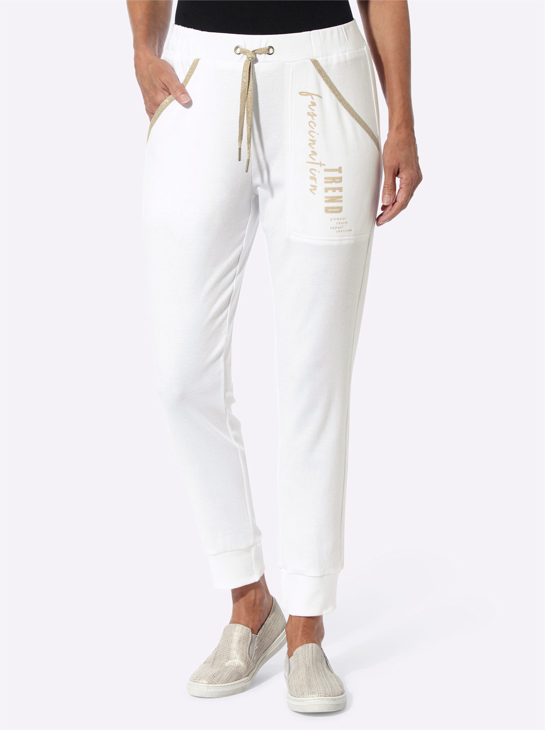 Sieh an! Jerseyhose Sweathose Innenbeinlänge ca. günstig online kaufen