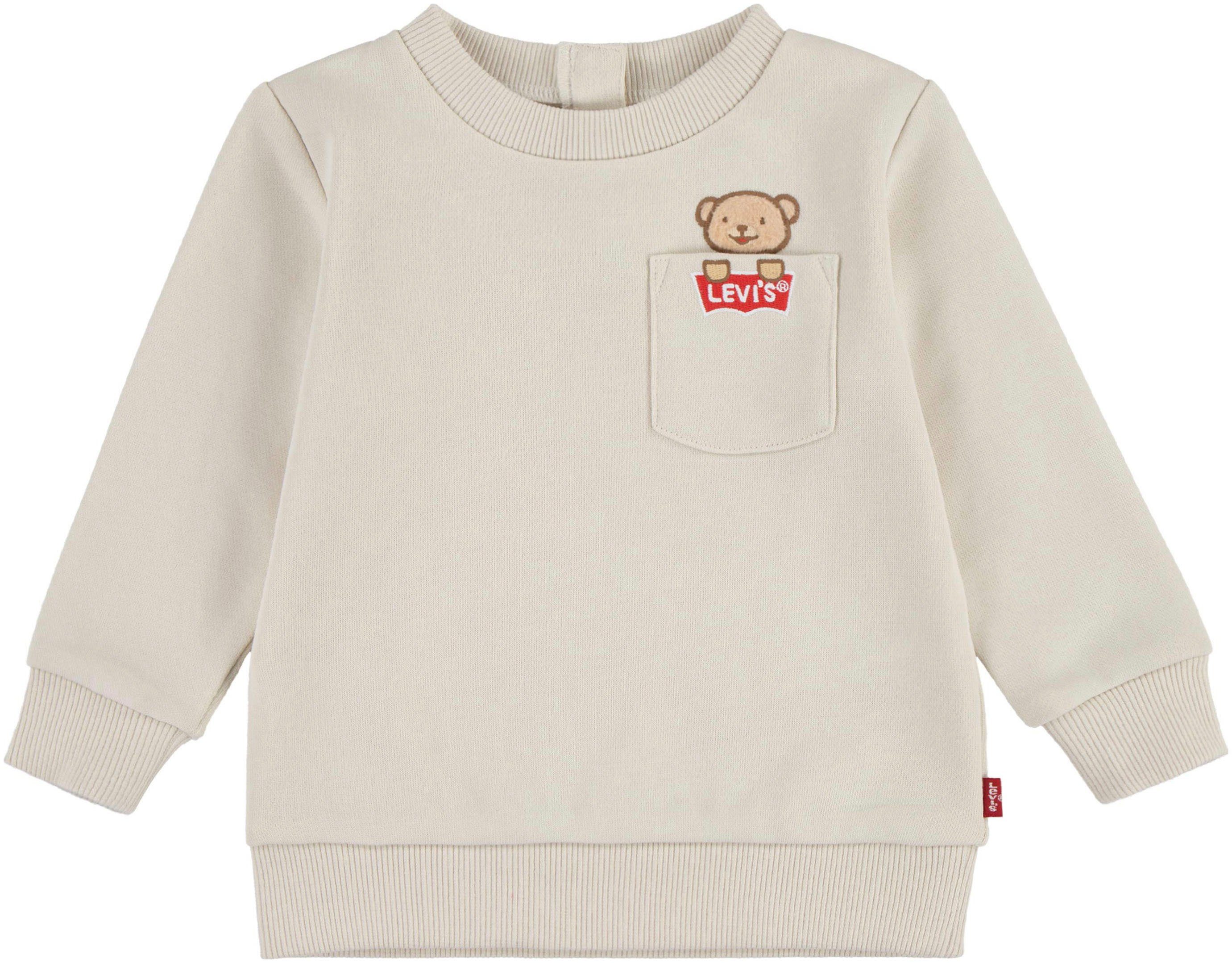 Levi's® Kids Sweatshirt BEARSWEATSHIRT POCKET CREWNECK for BABYS