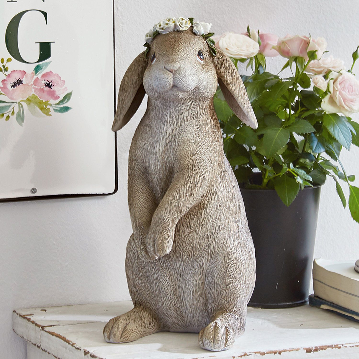 Mirabeau Osterfigur Hase Sweety braun