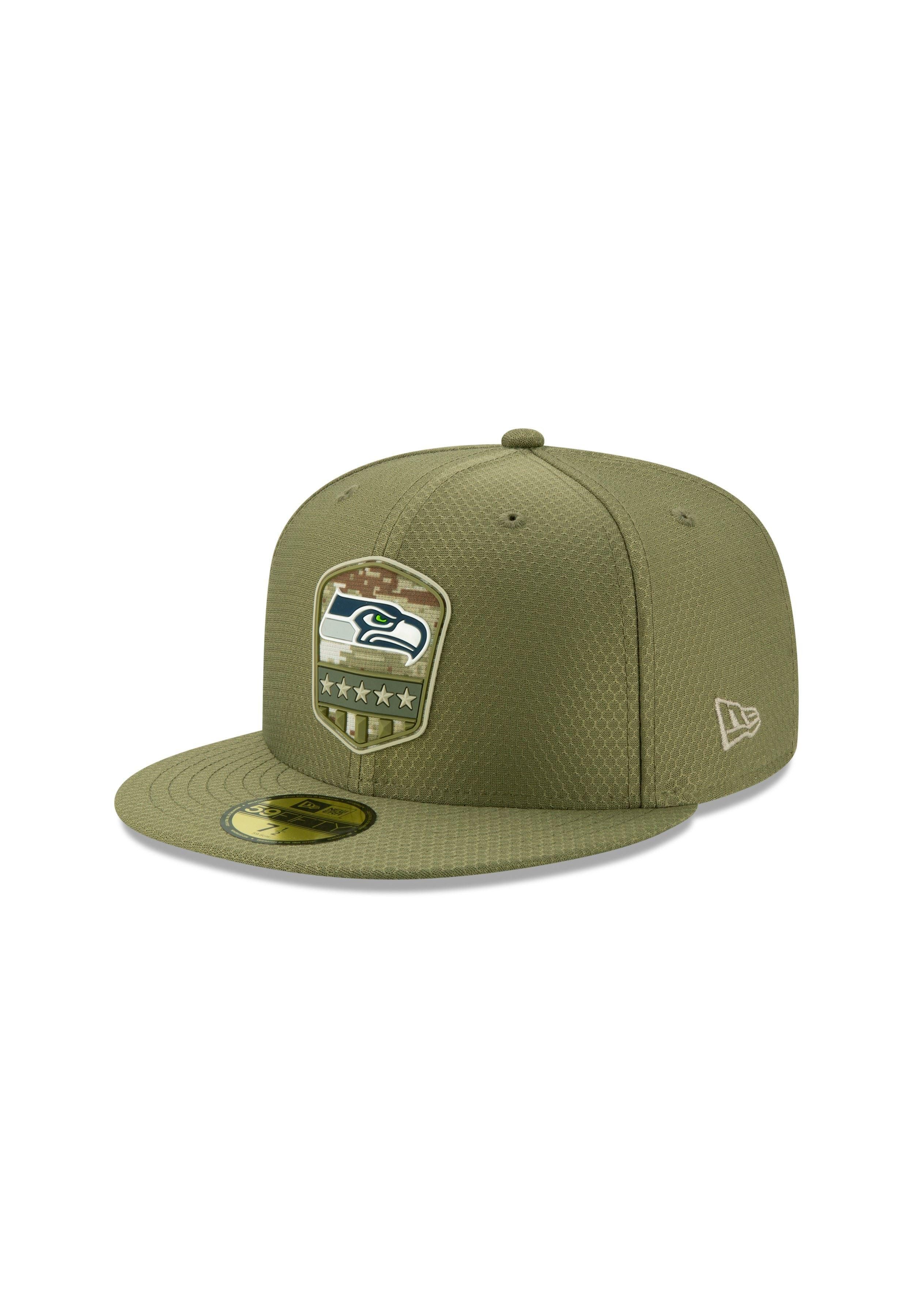 Baseball Cap Seattle Seahawks On Field 2019 Sal. to Service 59Fifty Cap Oliv 7