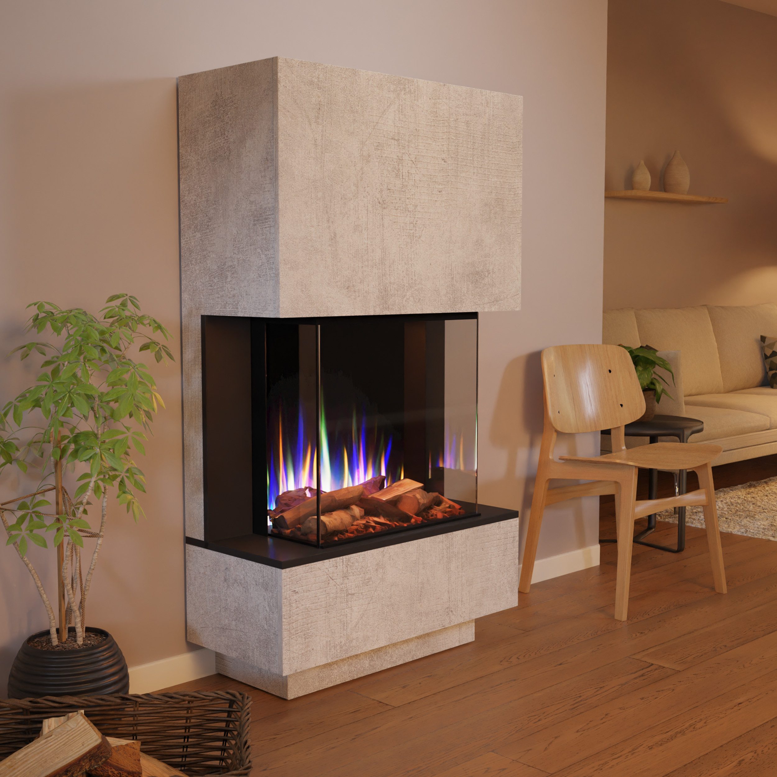 GLOW FIRE Elektrokamin PR14 E-Motion 3D, Elektrischer Kamin mit 3D Feuer mi günstig online kaufen
